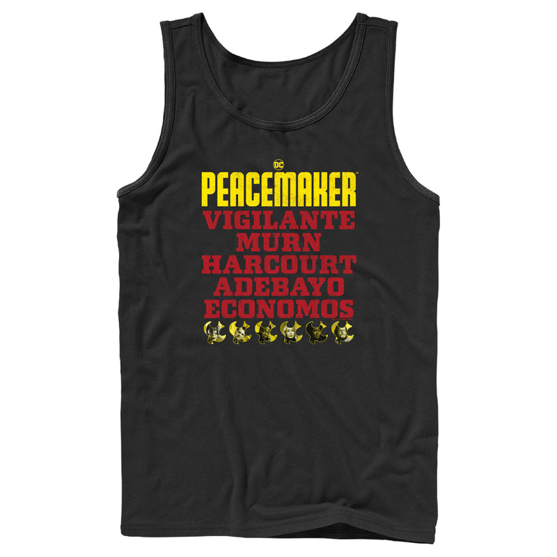 Men's Peacemaker Character Names Tank Top