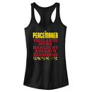 Junior's Peacemaker Character Names Racerback Tank Top