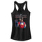 Junior's Peacemaker Hero Peace Sign Racerback Tank Top