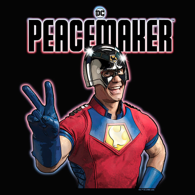 Junior's Peacemaker Hero Peace Sign Racerback Tank Top