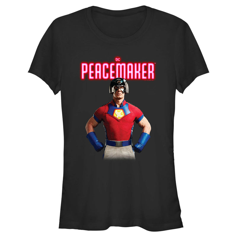 Junior's Peacemaker Hero Portrait T-Shirt