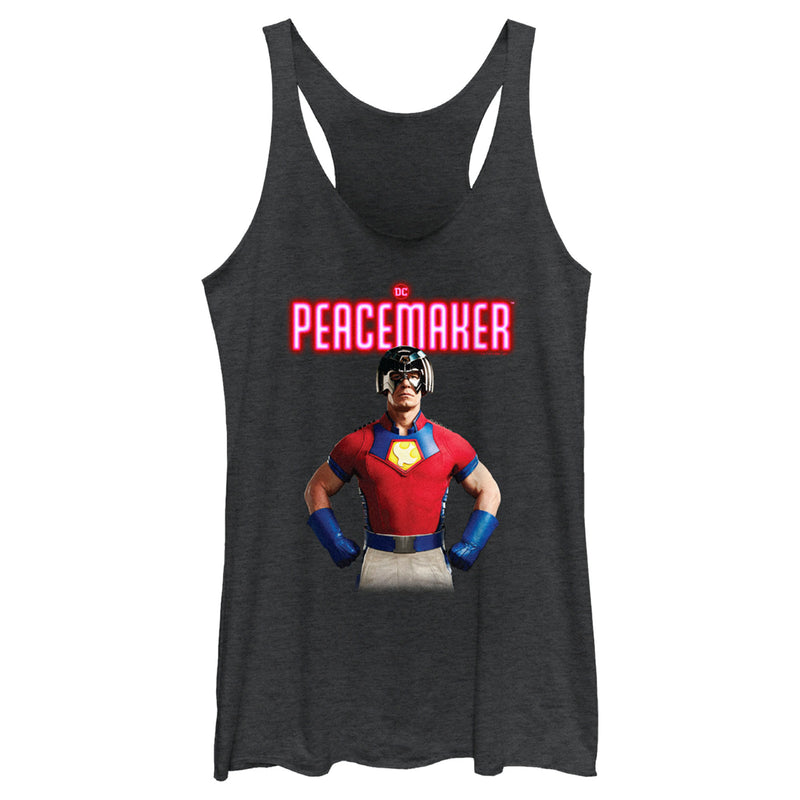 Women's Peacemaker Hero Portrait Racerback Tank Top