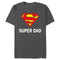 Men's Superman Super Dad Shield Logo T-Shirt