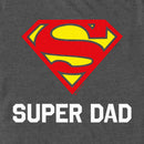 Men's Superman Super Dad Shield Logo T-Shirt