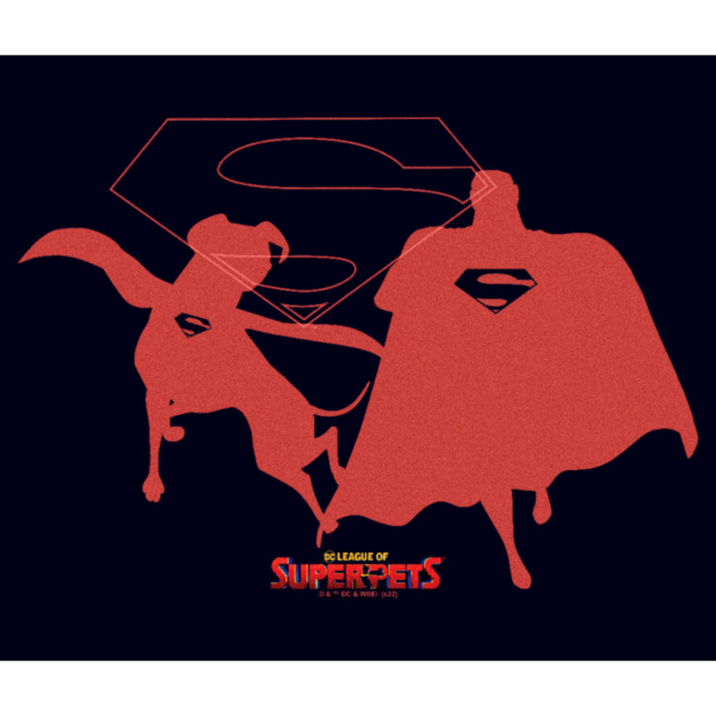 Women's DC League of Super-Pets Superman and Krypto Silhouettes T-Shirt