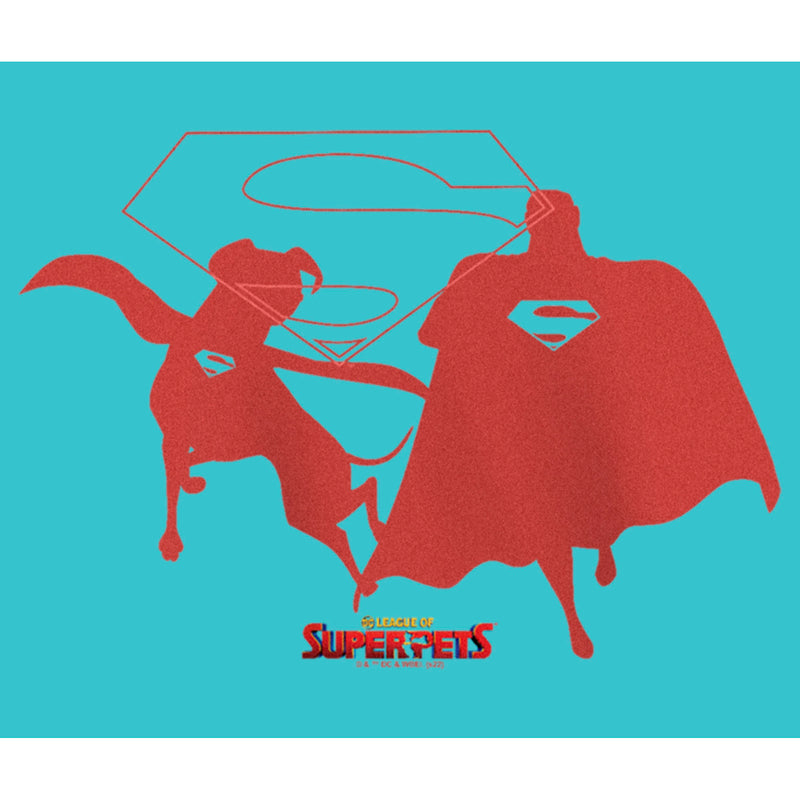 Girl's DC League of Super-Pets Superman and Krypto Silhouettes T-Shirt
