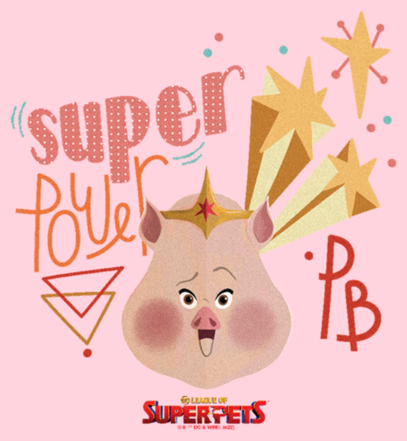 Junior's DC League of Super-Pets Super Power PB Pig T-Shirt