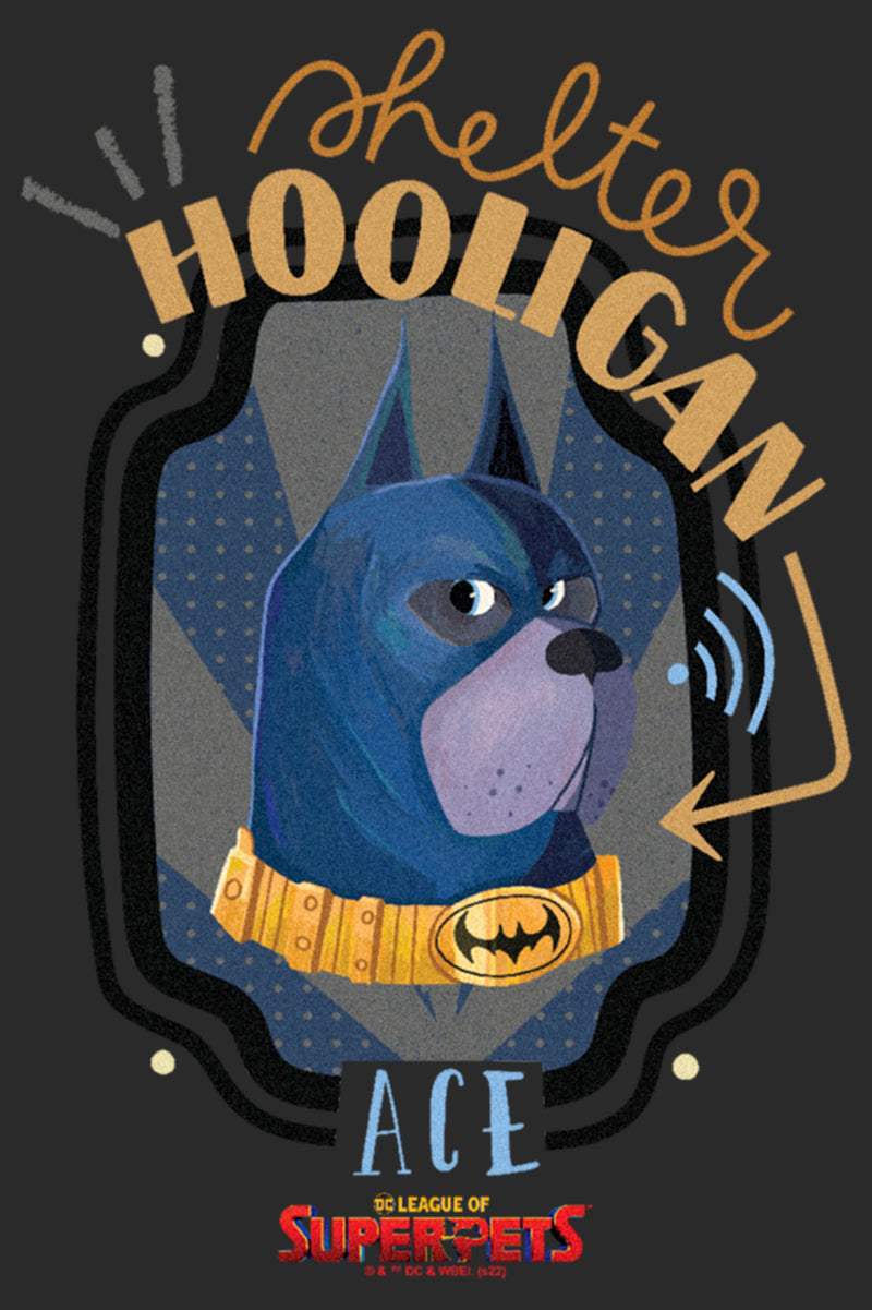 Men's DC League of Super-Pets Ace The Bat-Hound Shelter Hooligan T-Shirt
