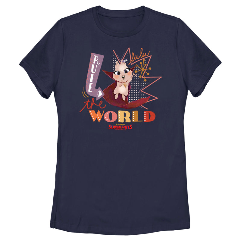 Women's DC League of Super-Pets Lulu Rule The World T-Shirt