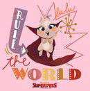 Girl's DC League of Super-Pets Lulu Rule The World T-Shirt