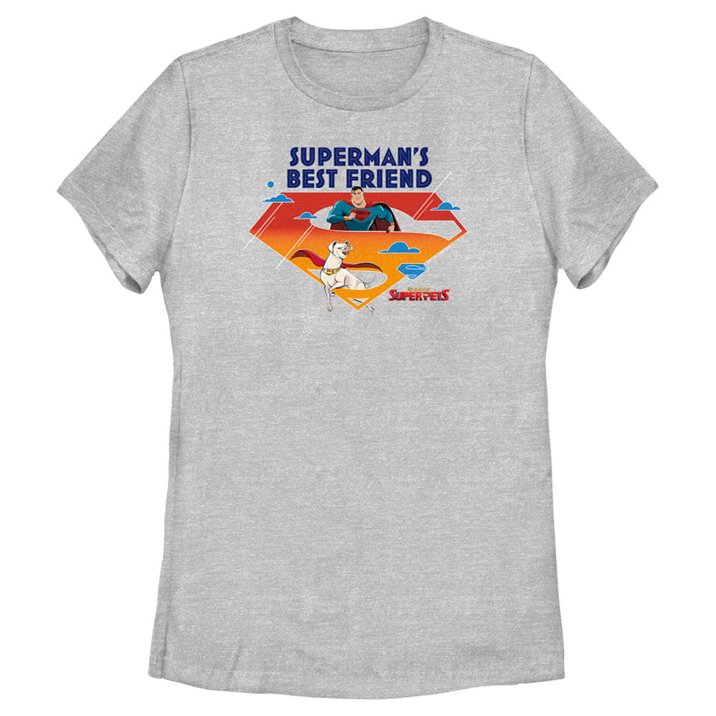 Women's DC League of Super-Pets Superman's Best Friend Logo T-Shirt