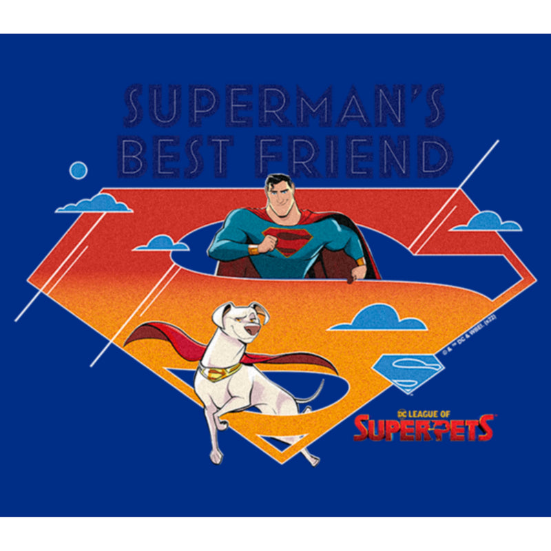 Junior's DC League of Super-Pets Superman's Best Friend Logo T-Shirt
