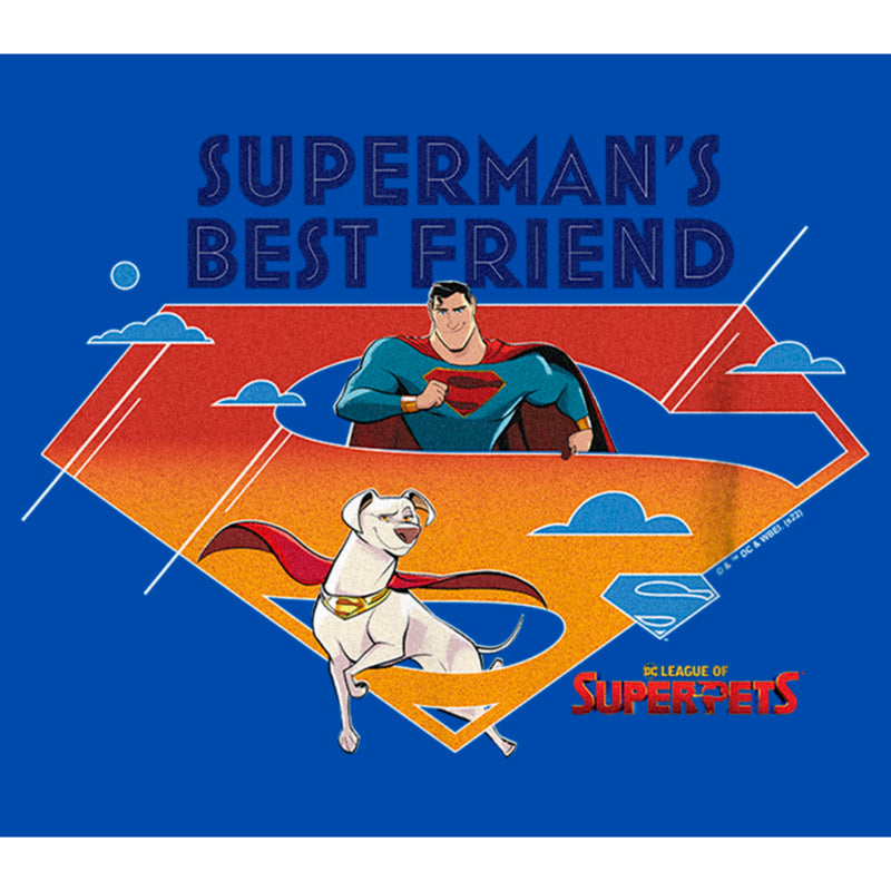Boy's DC League of Super-Pets Superman's Best Friend Logo T-Shirt