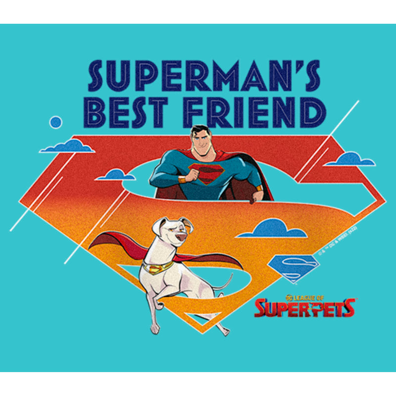 Girl's DC League of Super-Pets Superman's Best Friend Logo T-Shirt