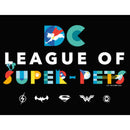 Junior's DC League of Super-Pets Colorful Title Racerback Tank Top