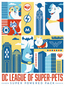 Men's DC League of Super-Pets City Character Panels T-Shirt