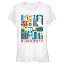 Junior's DC League of Super-Pets City Character Panels T-Shirt