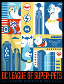 Boy's DC League of Super-Pets City Character Panels Pull Over Hoodie