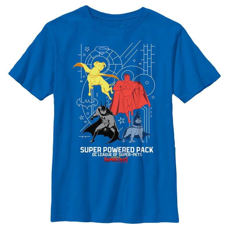 Boy's DC League of Super-Pets Chromatic Super Power Pack T-Shirt