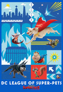 Men's DC League of Super-Pets Battle Ready Poster T-Shirt