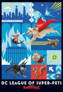 Junior's DC League of Super-Pets Battle Ready Poster T-Shirt