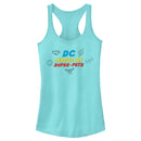 Junior's DC League of Super-Pets Logo Doodle Racerback Tank Top