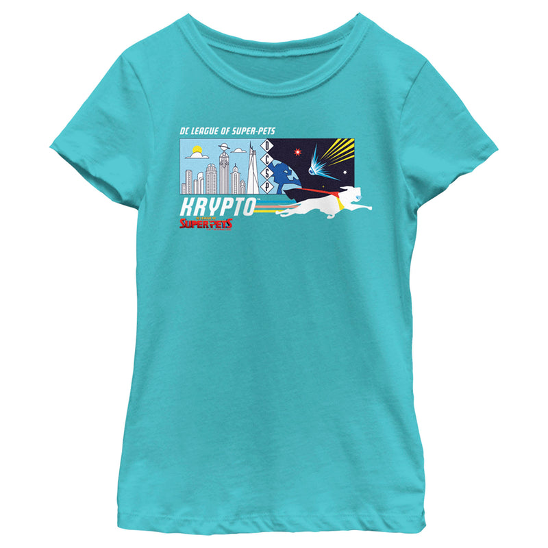 Girl's DC League of Super-Pets Krypto Meteor T-Shirt