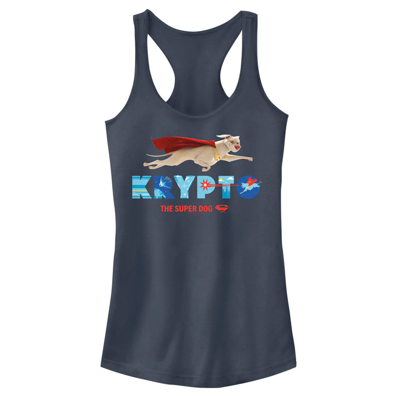 Junior's DC League of Super-Pets Krypto Super Dog Racerback Tank Top