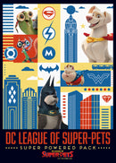 Men's DC League of Super-Pets Super Powered Pack Panels T-Shirt