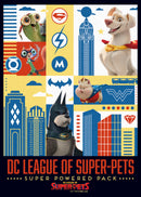 Women's DC League of Super-Pets Super Powered Pack Panels T-Shirt