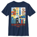 Boy's DC League of Super-Pets Super Powered Pack Panels T-Shirt