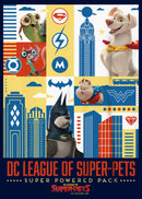 Boy's DC League of Super-Pets Super Powered Pack Panels T-Shirt