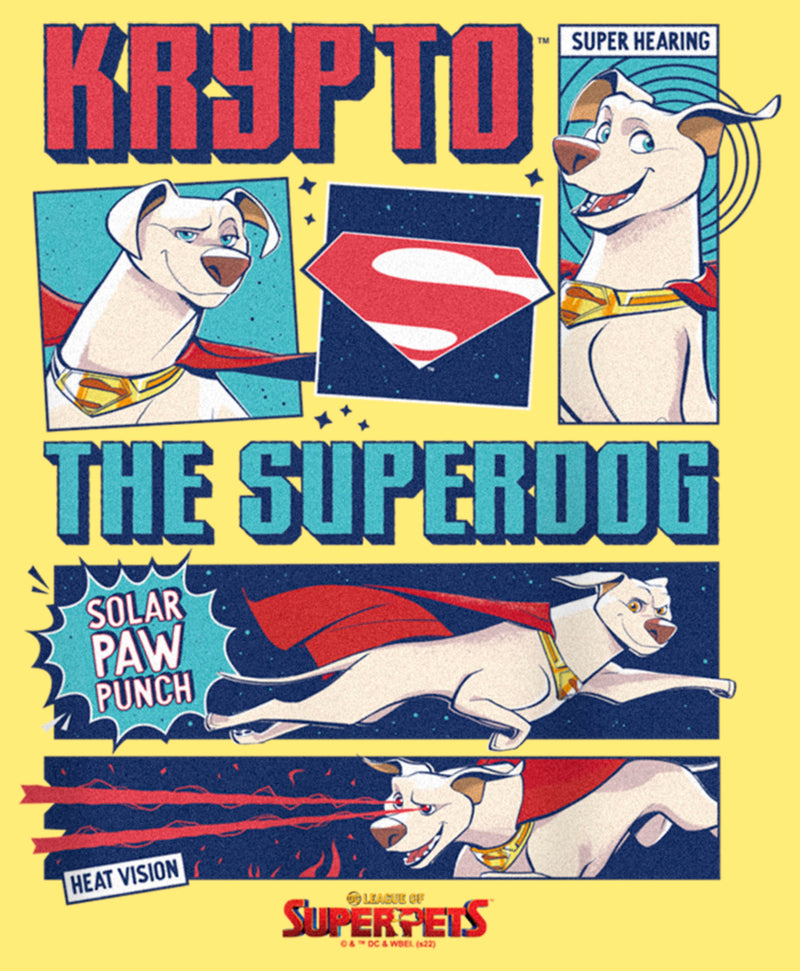 Junior's DC League of Super-Pets Krypto the Superdog Comic Racerback Tank Top