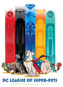 Men's DC League of Super-Pets Super Powered Pack Towers T-Shirt