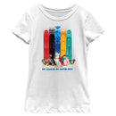 Girl's DC League of Super-Pets Super Powered Pack Towers T-Shirt