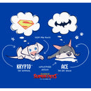 Men's DC League of Super-Pets Cartoon Krypto and Ace Dreams T-Shirt