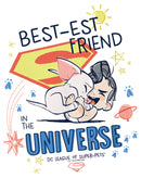 Boy's DC League of Super-Pets Cartoon Best-est Friend in the Universe T-Shirt