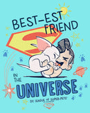 Junior's DC League of Super-Pets Cartoon Best-est Friend in the Universe Racerback Tank Top
