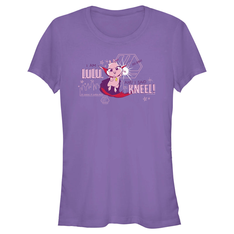 Junior's DC League of Super-Pets I am Lulu and I Said Kneel Cartoon T-Shirt