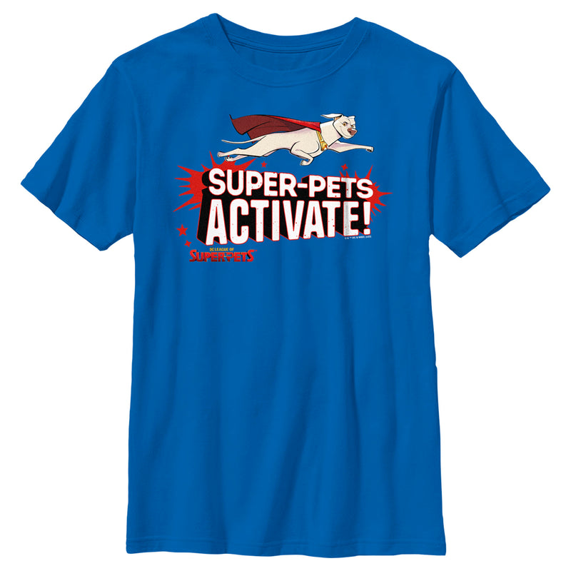 Boy's DC League of Super-Pets Krypto Super-Pets Activate T-Shirt