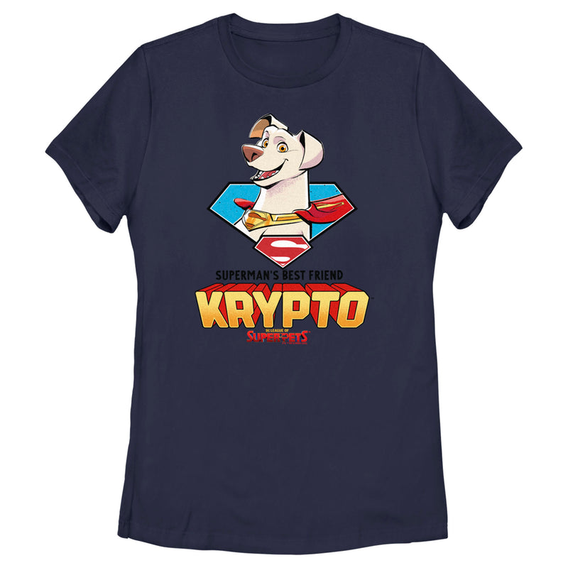 Women's DC League of Super-Pets Krypto Superman's Best Friend T-Shirt