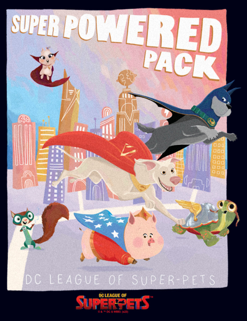 Women's DC League of Super-Pets Powered Pack Poster T-Shirt