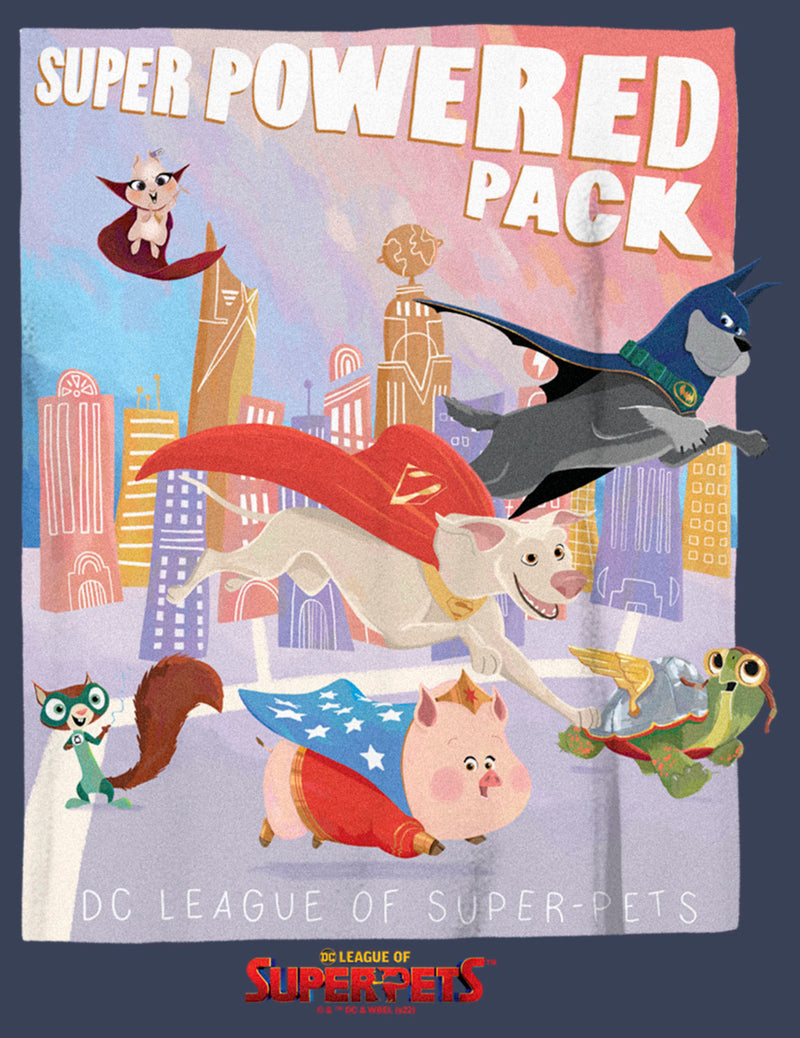 Boy's DC League of Super-Pets Powered Pack Poster T-Shirt