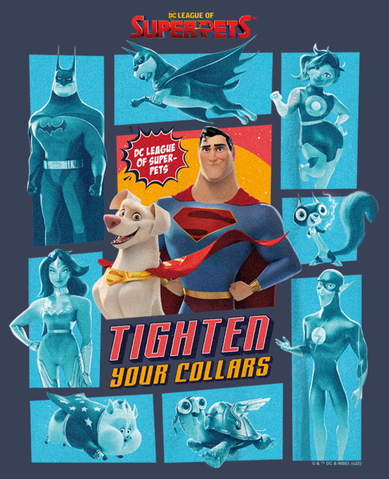 Boy's DC League of Super-Pets Tighten Your Collars Panels T-Shirt