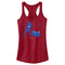 Junior's DC League of Super-Pets Wonder Woman and PB Silhouette Racerback Tank Top