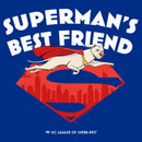 Junior's DC League of Super-Pets Superman's Best Friend Flying Krypto T-Shirt