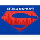 Men's DC League of Super-Pets Skyline Superman Crest T-Shirt