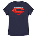 Women's DC League of Super-Pets Skyline Superman Crest T-Shirt