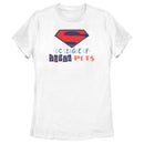 Women's DC League of Super-Pets Superman Logo Cutouts T-Shirt