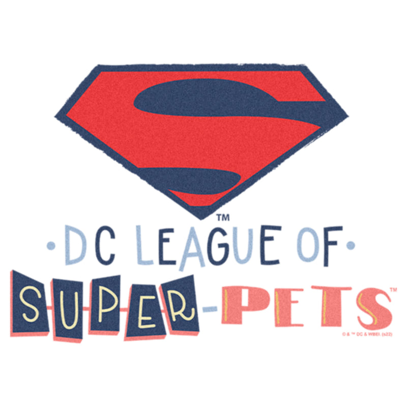 Junior's DC League of Super-Pets Superman Logo Cutouts T-Shirt